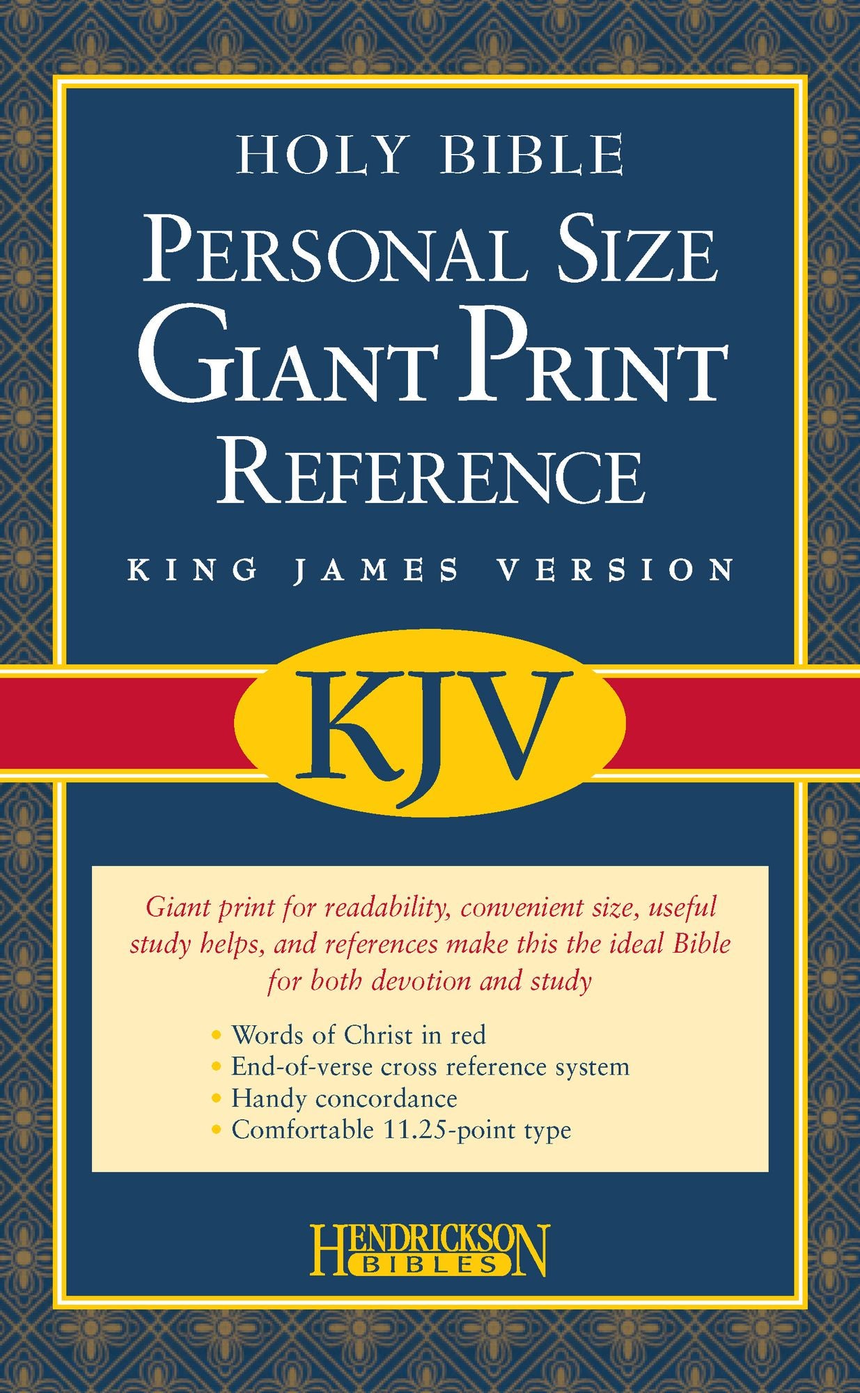 KJV Personal Size Giant Print Reference Bible: King James Version, Burgundy Bonded Leather