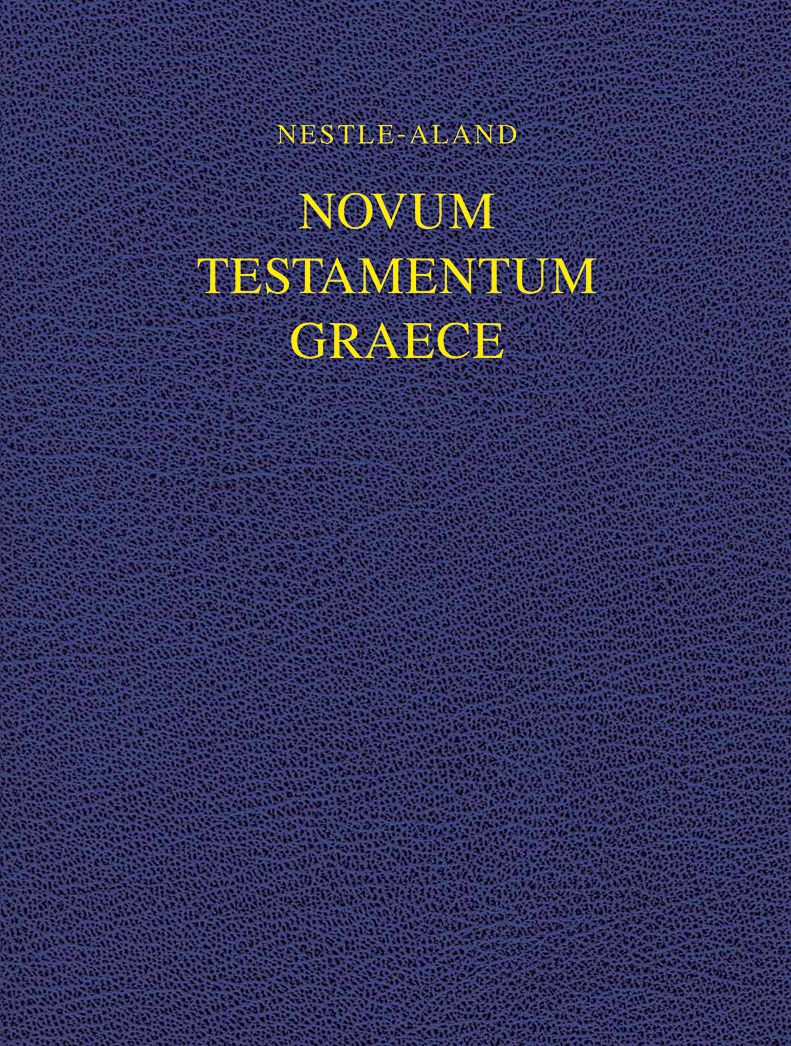 Nestle-Aland Novum Testamentum Graece-FL-Wide Margin