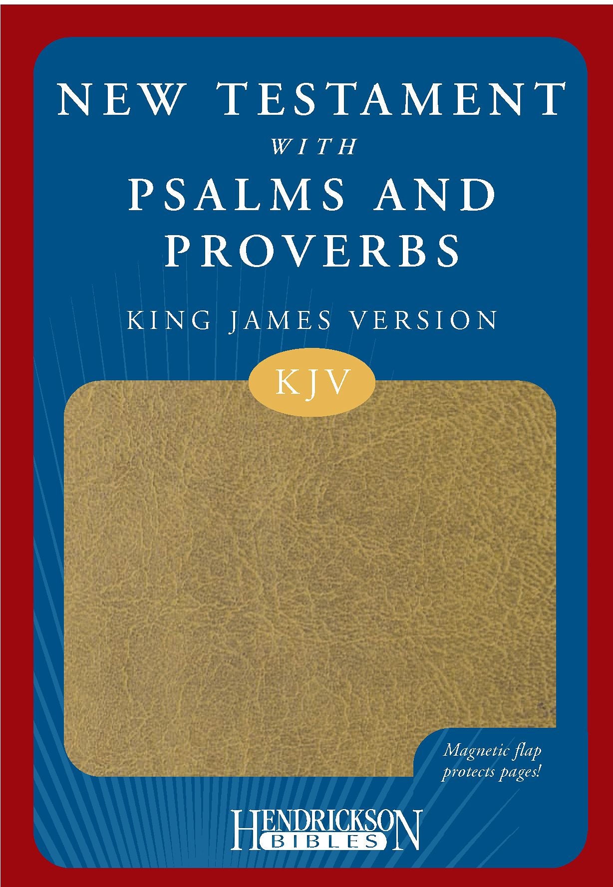 KJV New Testament with Psalms and Proverbs, Tan with Magnetic Closure