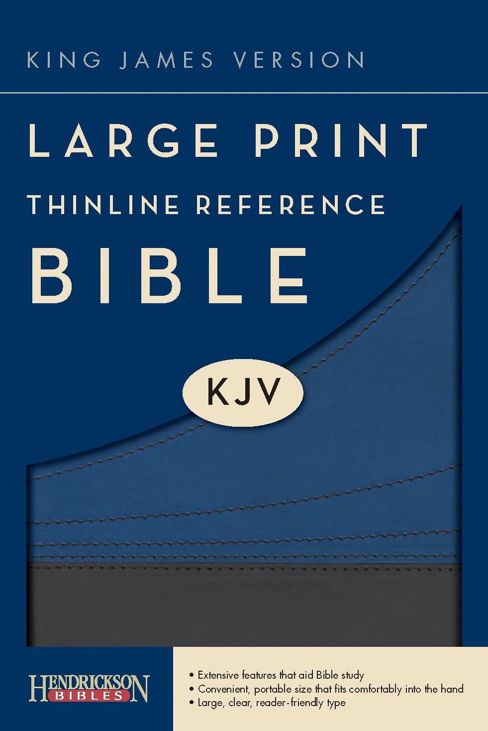 KJV LP Thinline Reference Bible, Slate/Blue