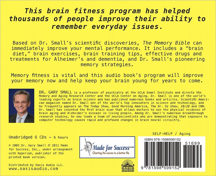 The Memory Bible: An Innovative Strategy for Keeping Your Brain Young
