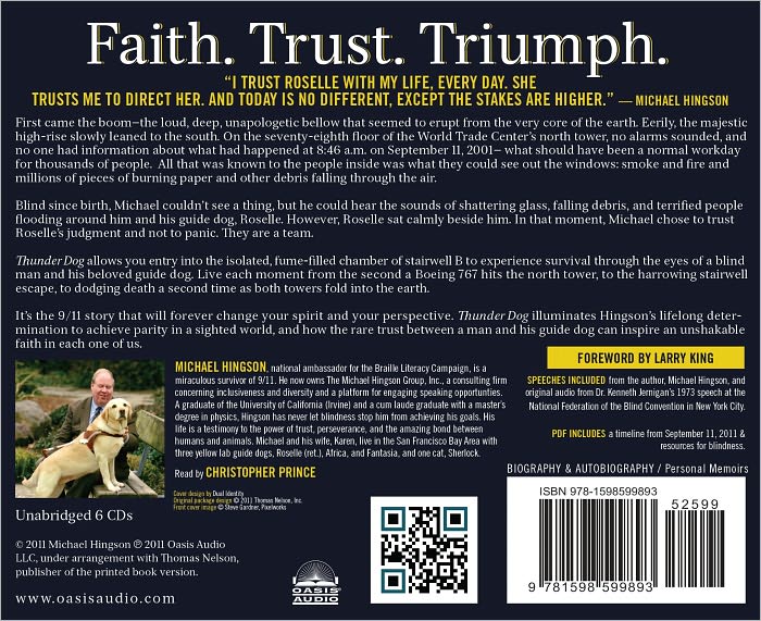 Thunder Dog: The True Story of a Blind Man, His Guide Dog, and the Triumph of Trust at Ground Zero