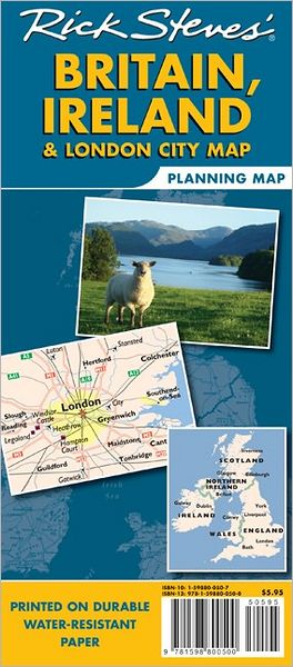Rick Steves' Britain, Ireland and London City Map