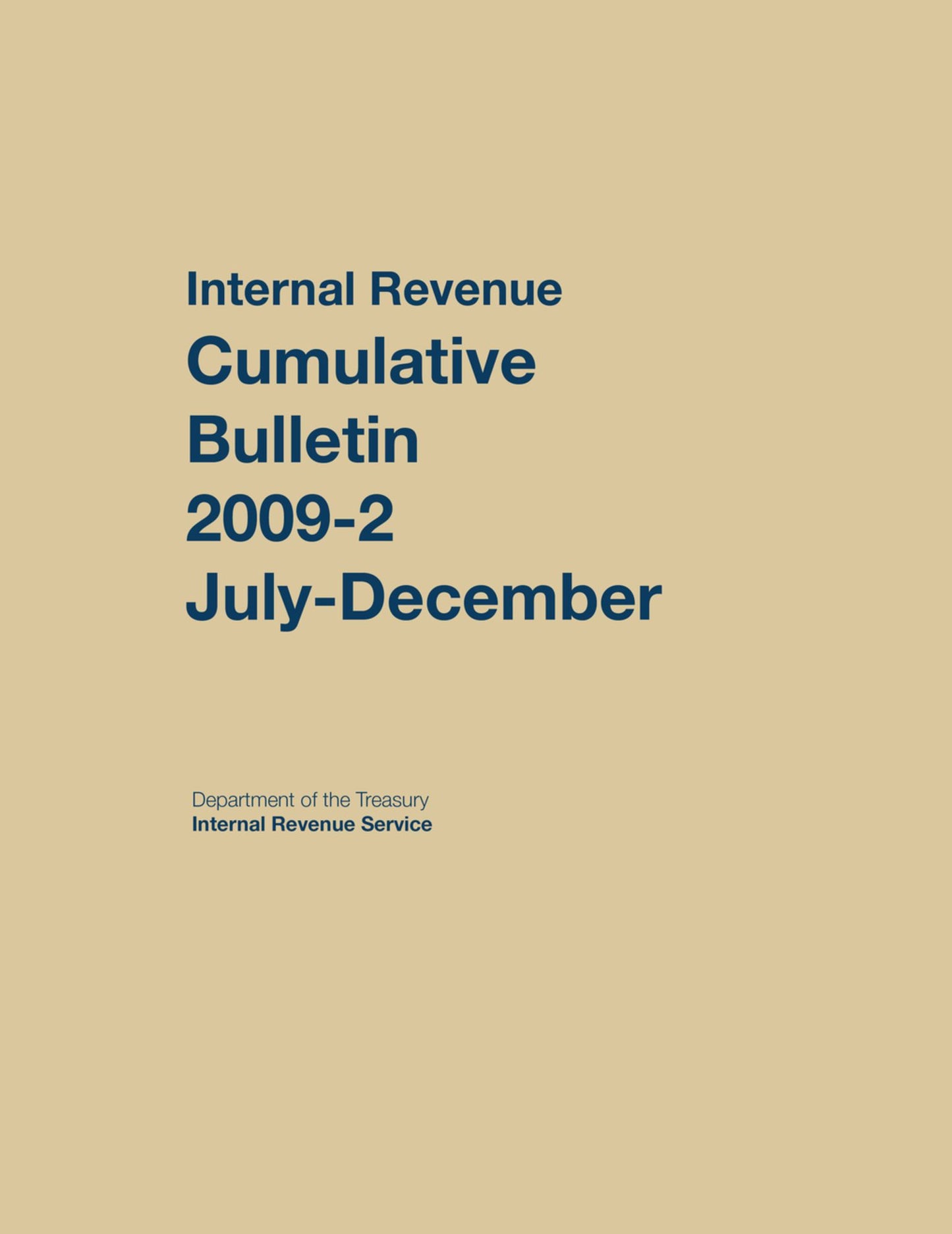 Internal Revenue Service Cumulative Bulletin: 2012 (July-December)