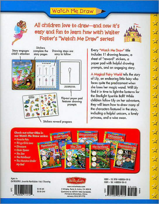 A Magical Fairy World: A step-by-step drawing & story book
