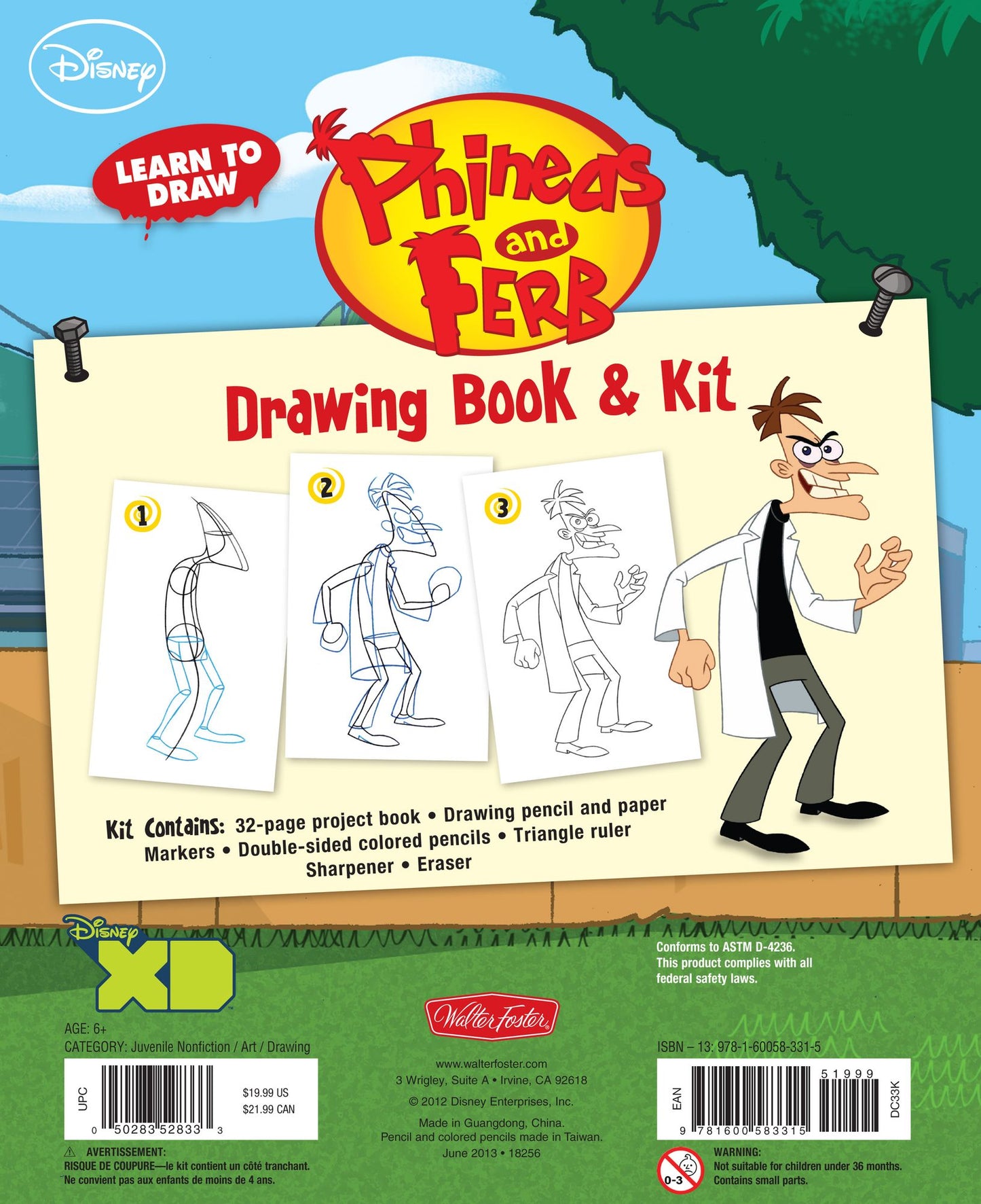 Learn to Draw Disney's Phineas and Ferb Drawing Book & Kit: Includes everything you need to draw Candace, Agent P, and your other favorite characters from the hit show!