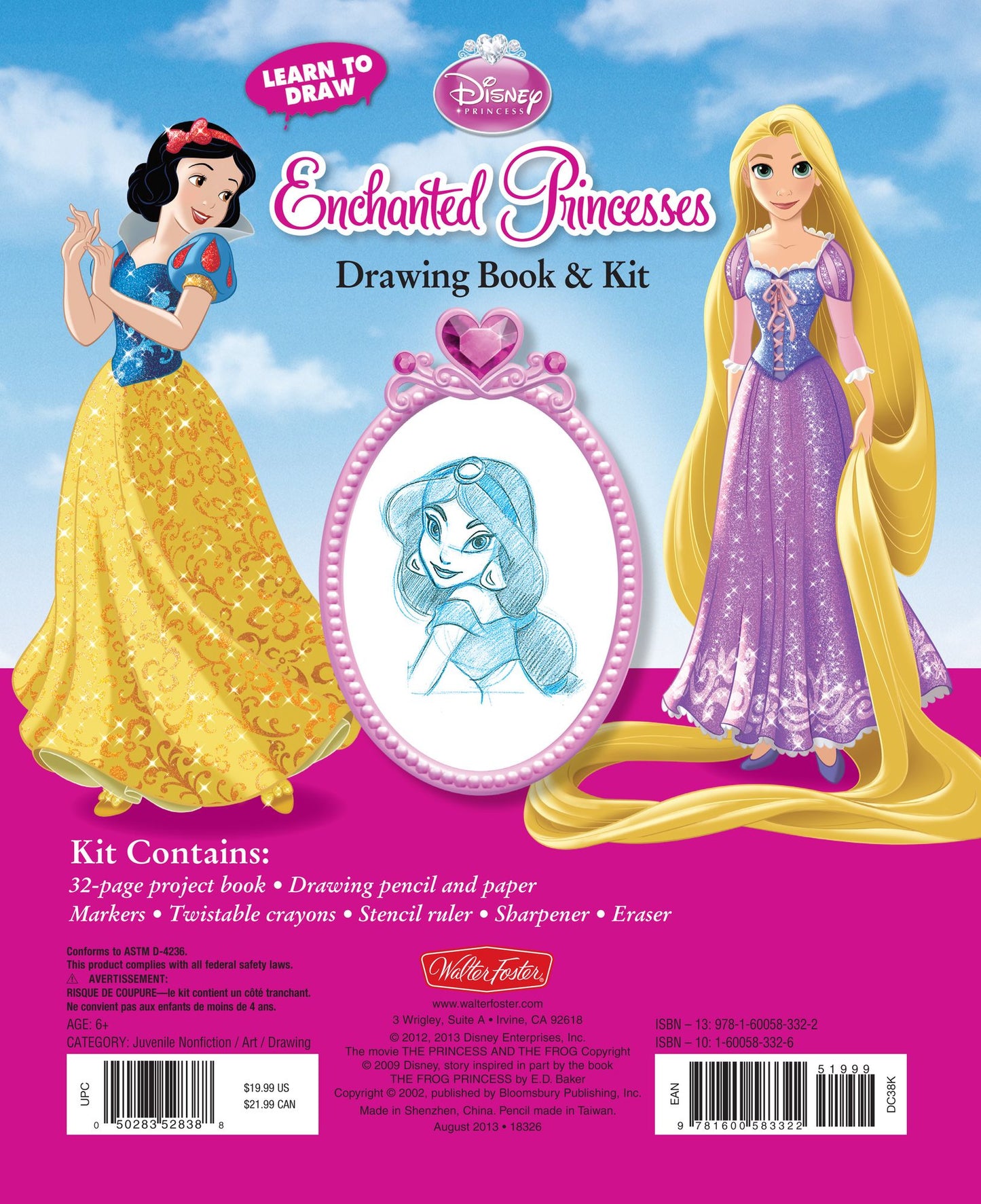 Learn to Draw Disney's Enchanted Princesses Drawing Book & Kit: Includes everything you need to draw your favorite Disney Princesses!