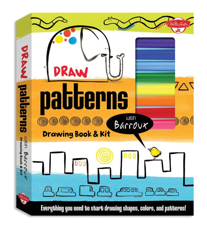 Draw Patterns with Barroux Drawing Book & Kit: Everything you need to start drawing shapes, colors, and patterns!