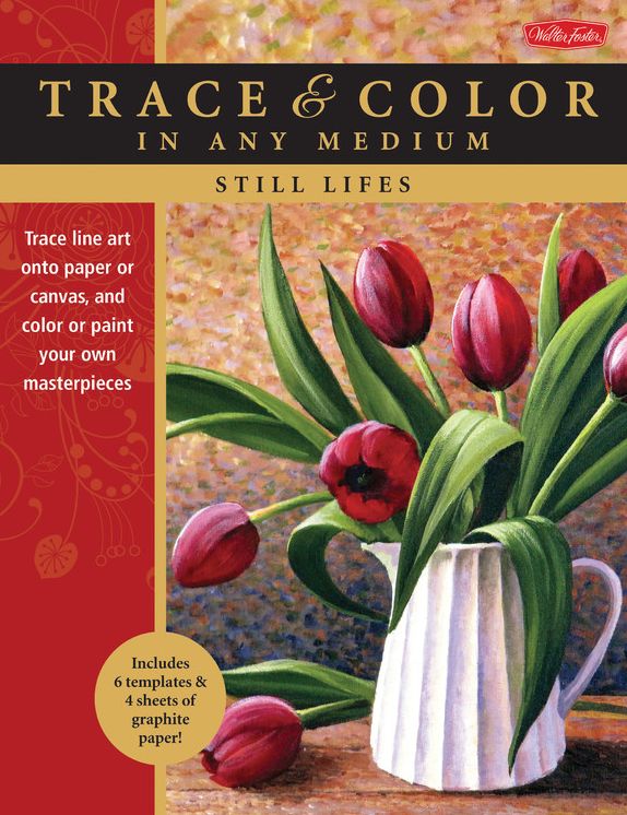 Still Lifes: Trace line art onto paper or canvas, and color or paint your own masterpieces