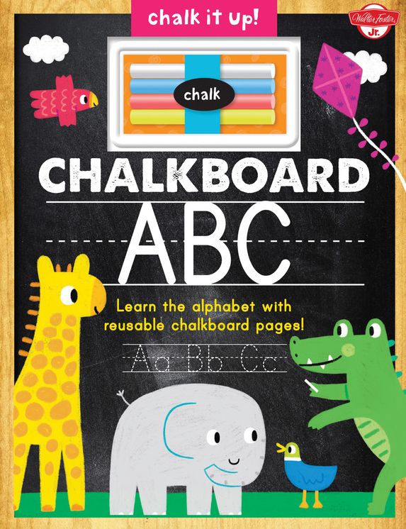 Chalkboard ABC: Learn the alphabet with reusable chalkboard pages!
