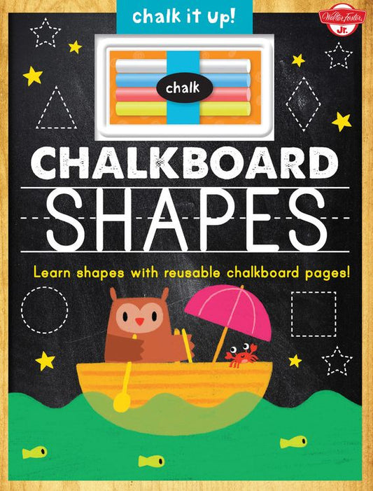 Chalkboard Shapes: Learn your shapes with reusable chalkboard pages!