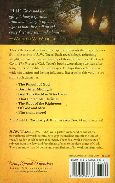 The Best of A.W. Tozer, Book One