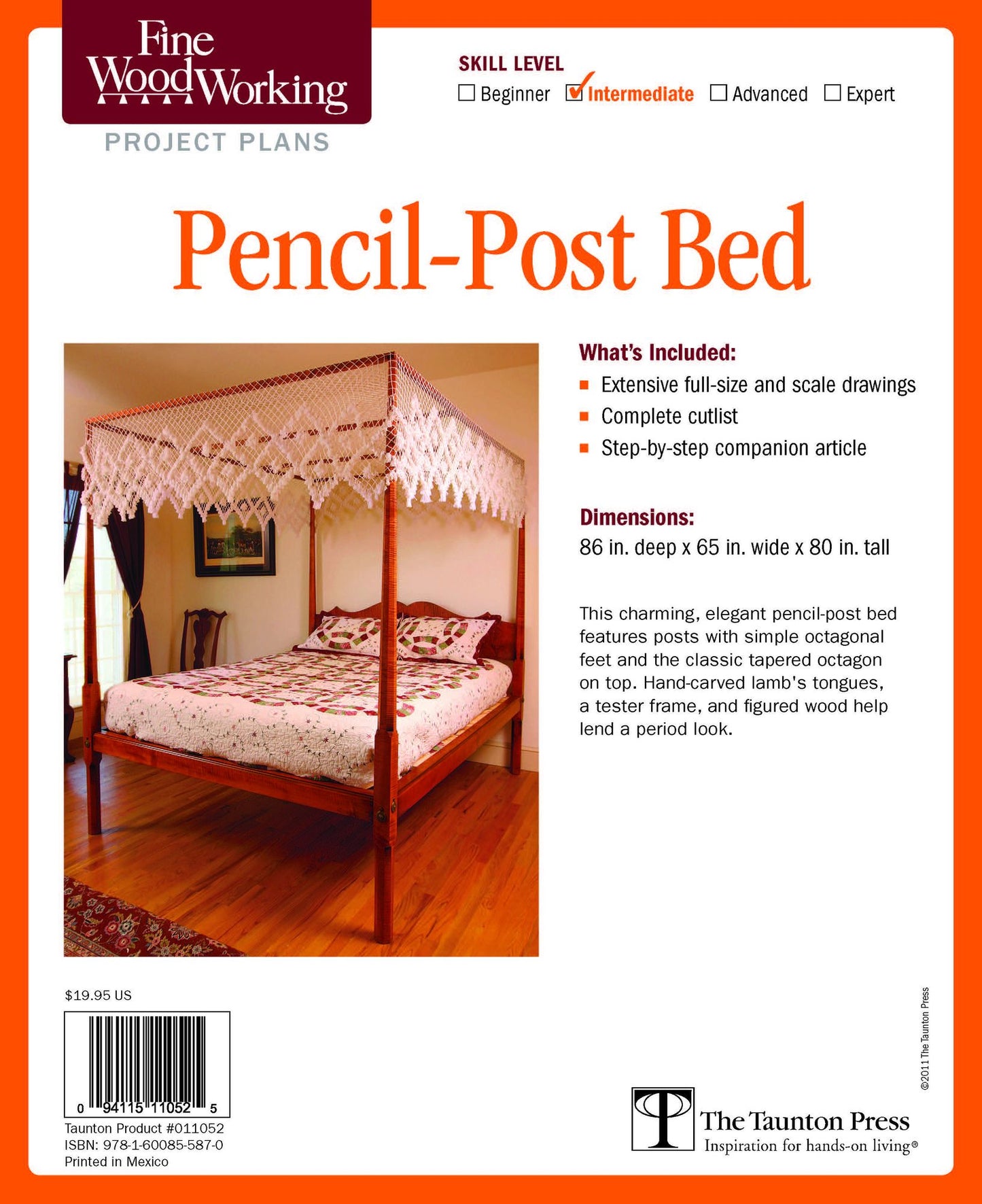 Fine Woodworking's Pencil-Post Bed Plan