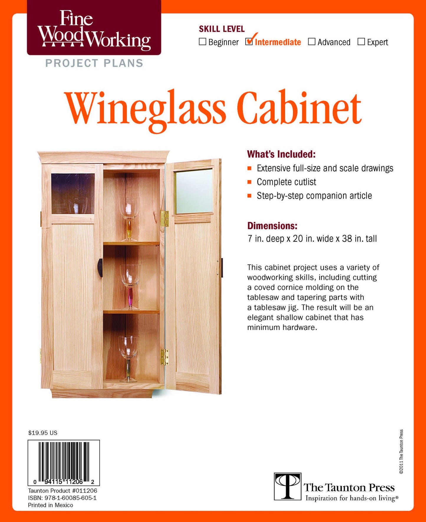 Fine Woodworking's Wine Glass Cabinet Plan