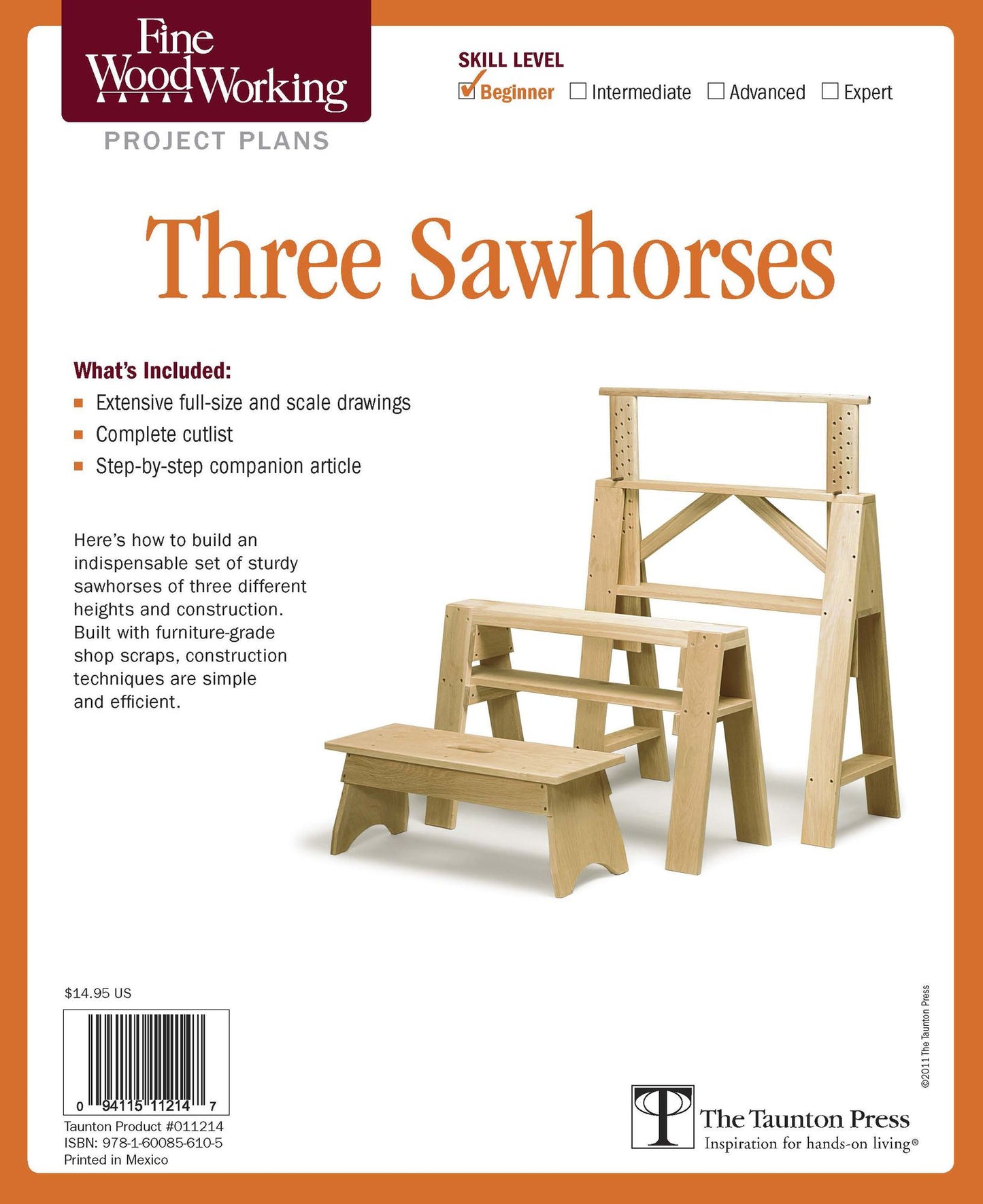Fine Woodworking's Three Sawhorses Plan