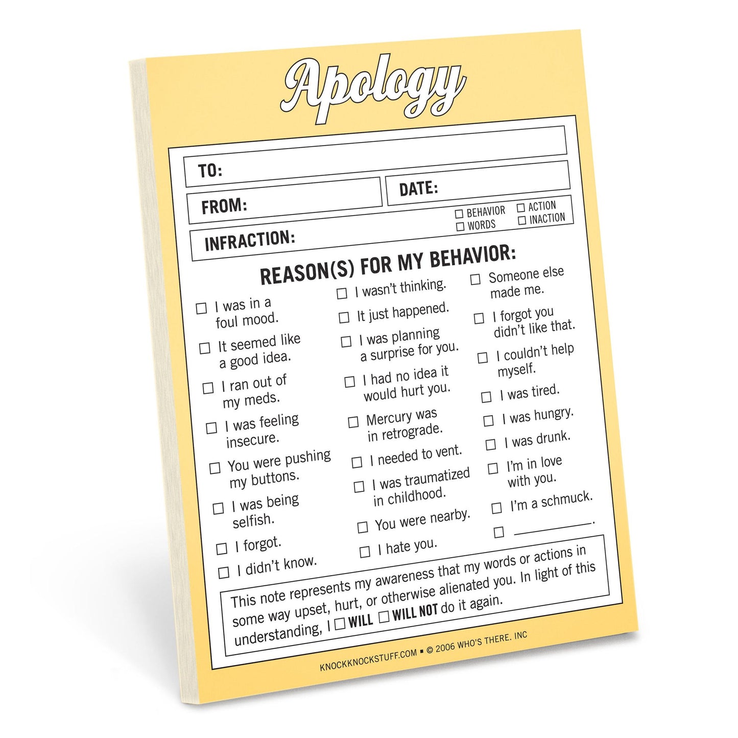 Apology : Nifty Note