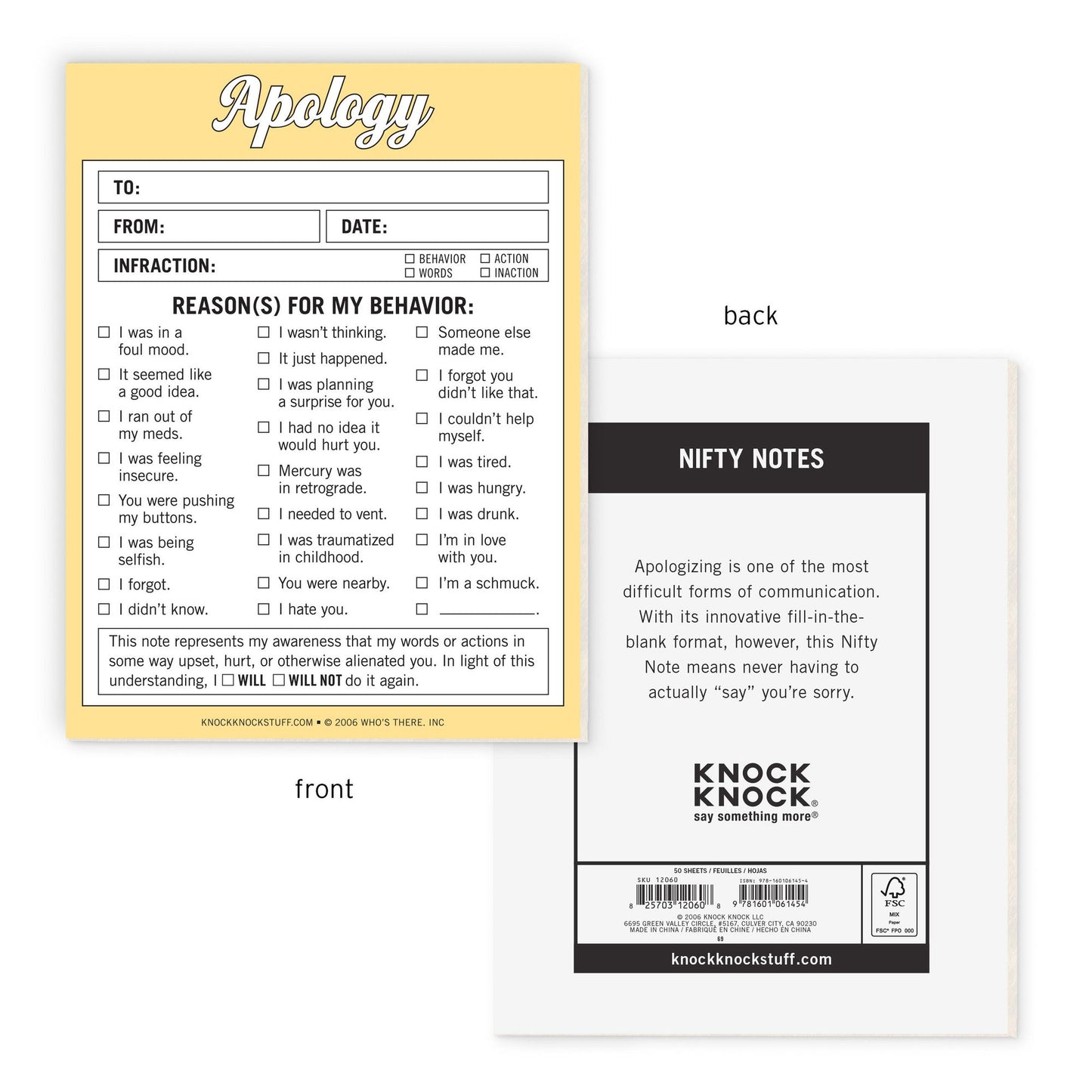 Apology : Nifty Note