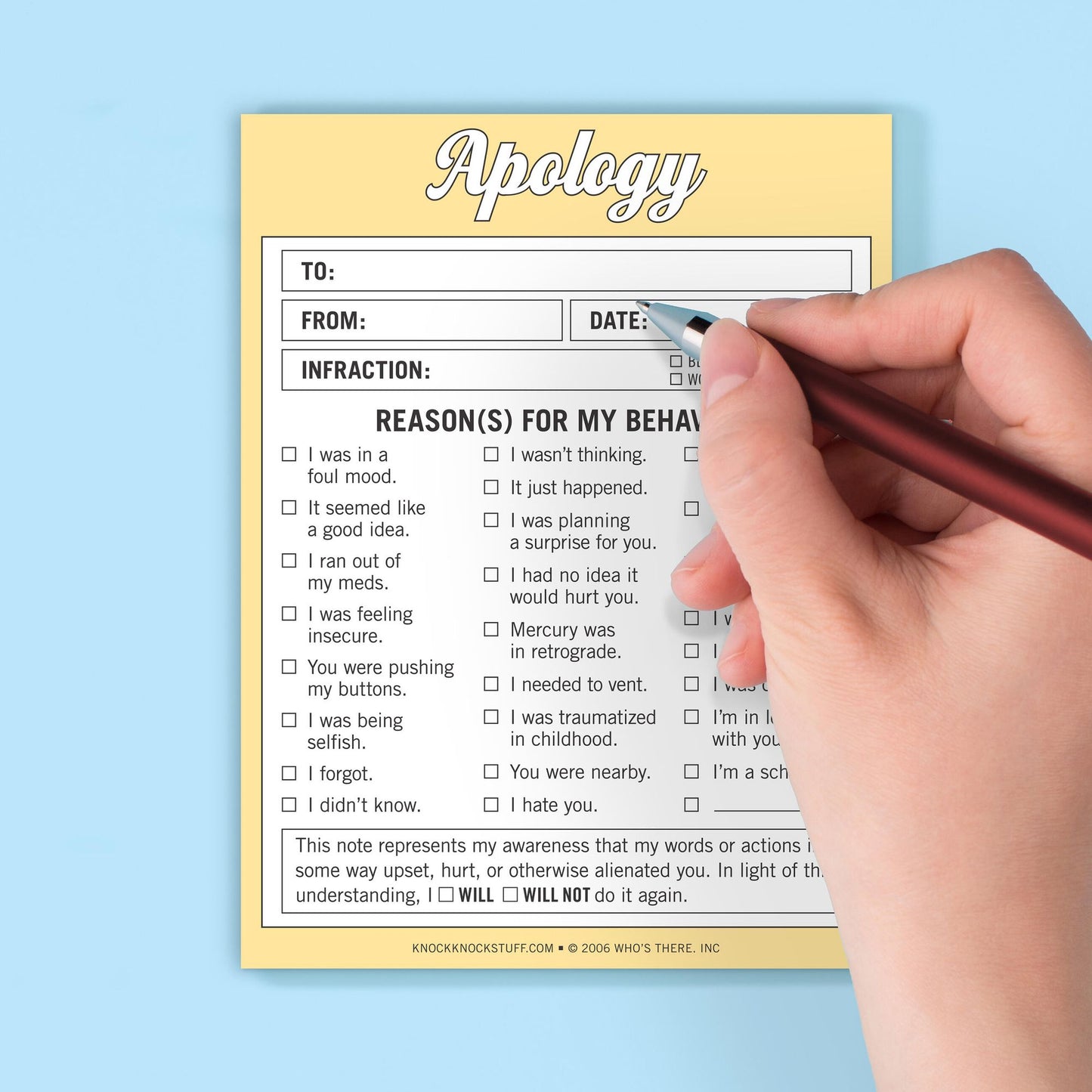 Apology : Nifty Note