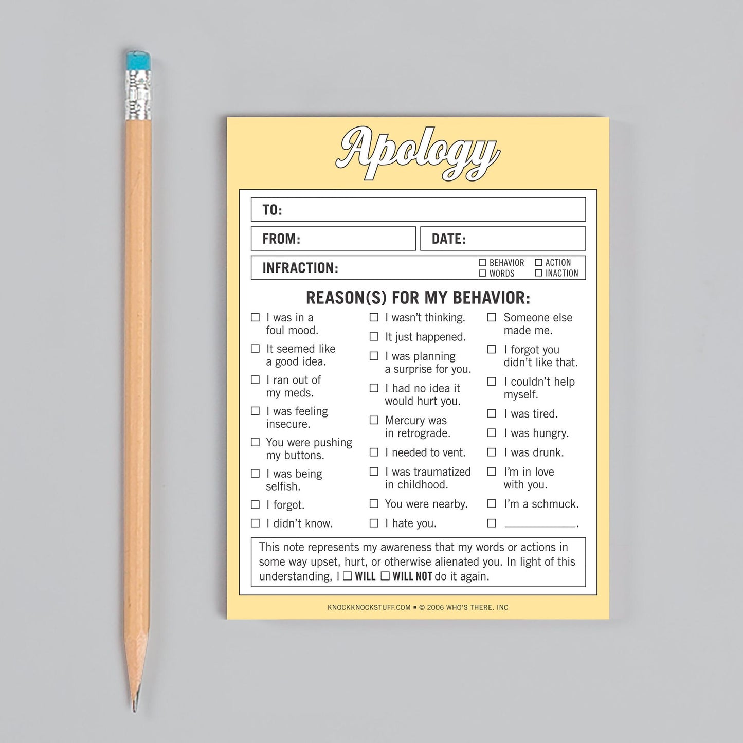 Apology : Nifty Note