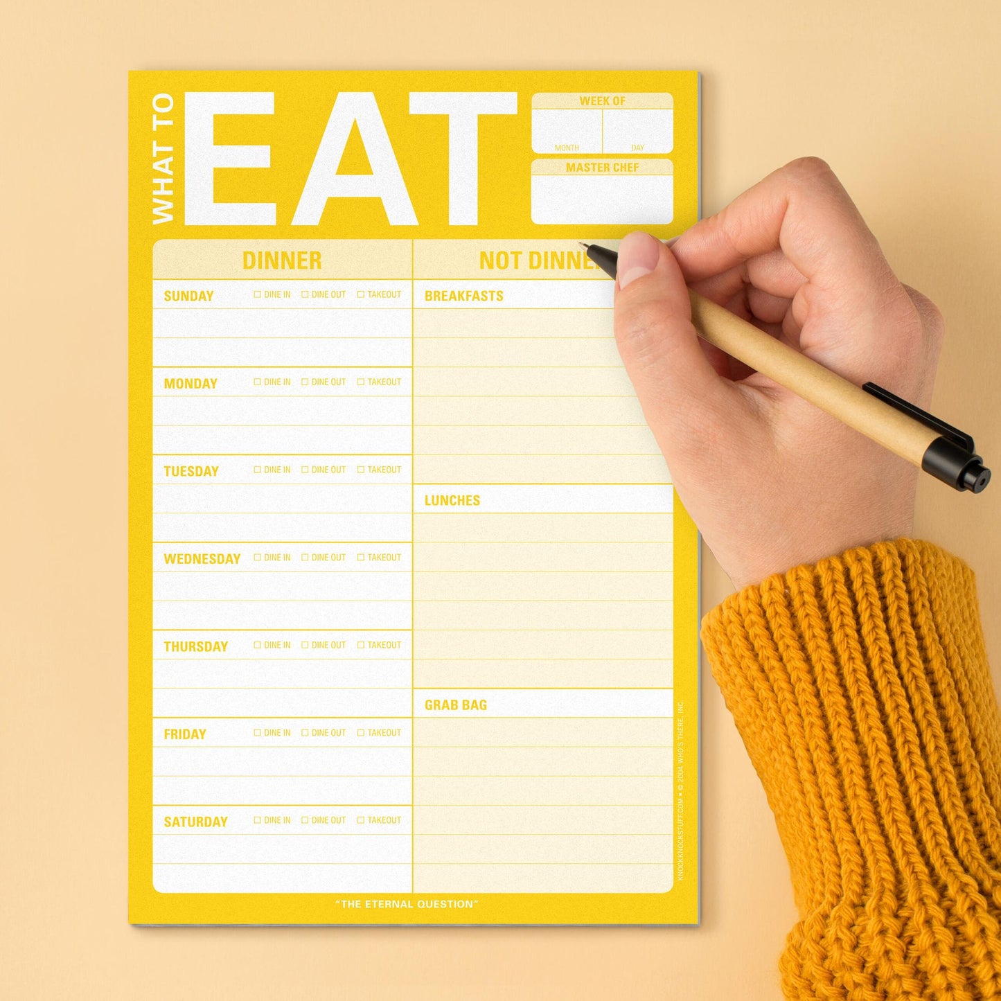 What to Eat : Pad: (Magnet on Back)