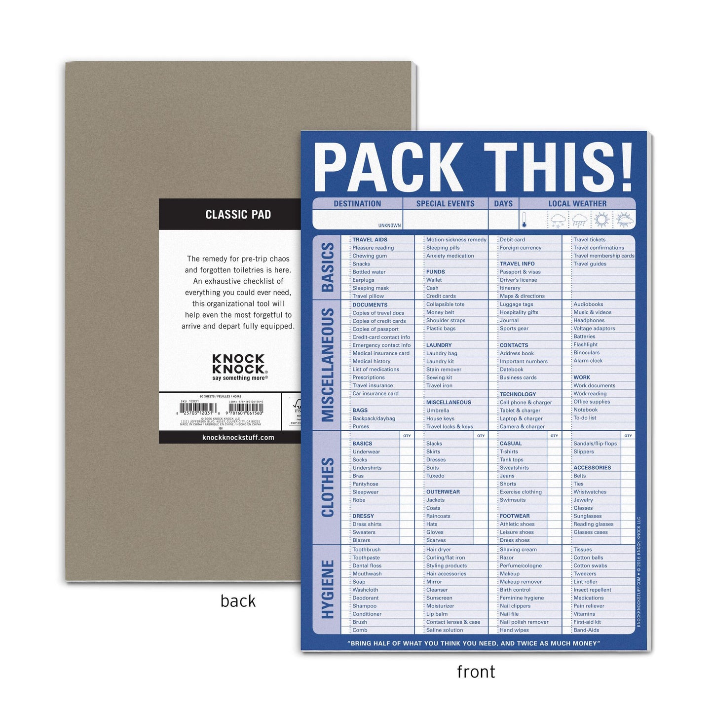 Pack This : Pad