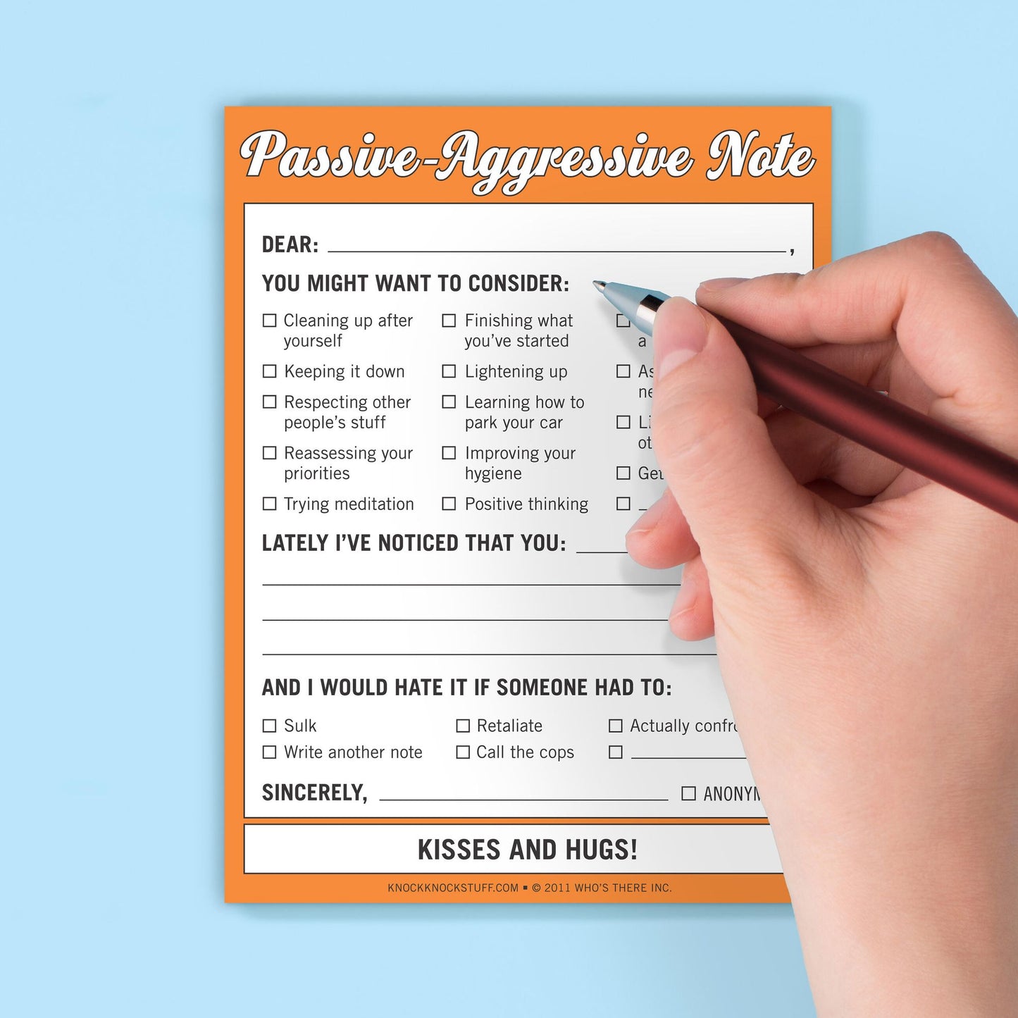 Passive-Aggressive Note