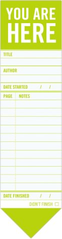 You Are Here Bookmark Pad