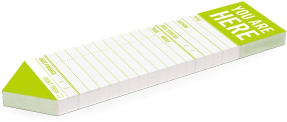 You Are Here Bookmark Pad