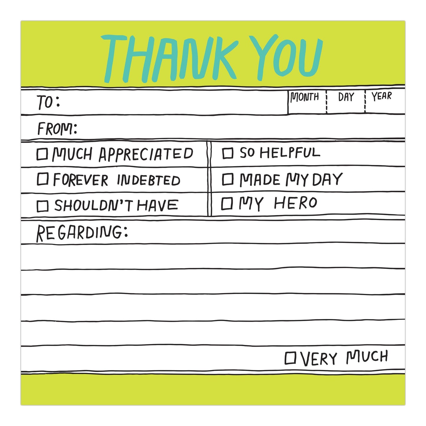 Thank You : Hl Sticky Note