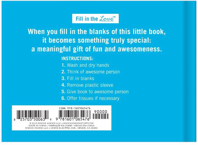 Why You're So Awesome Fill-in-the-blank Journal
