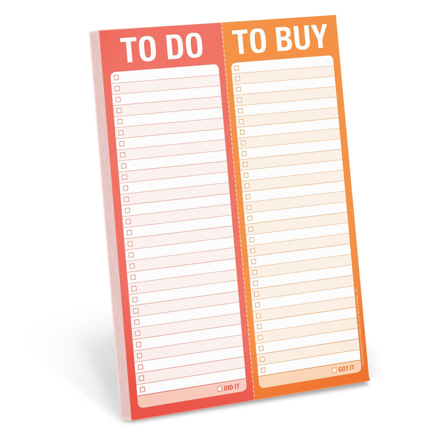 To Do/To Buy Perfornated Pad