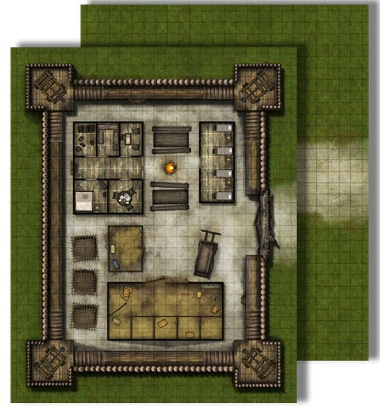 GameMastery Flip-Mat: Bandit Outpost