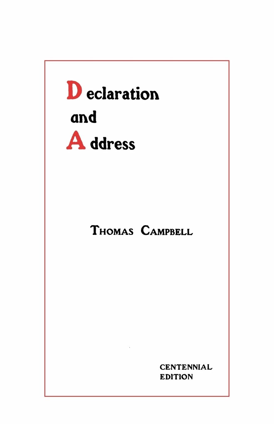 Declaration And Address - Centennial Edition