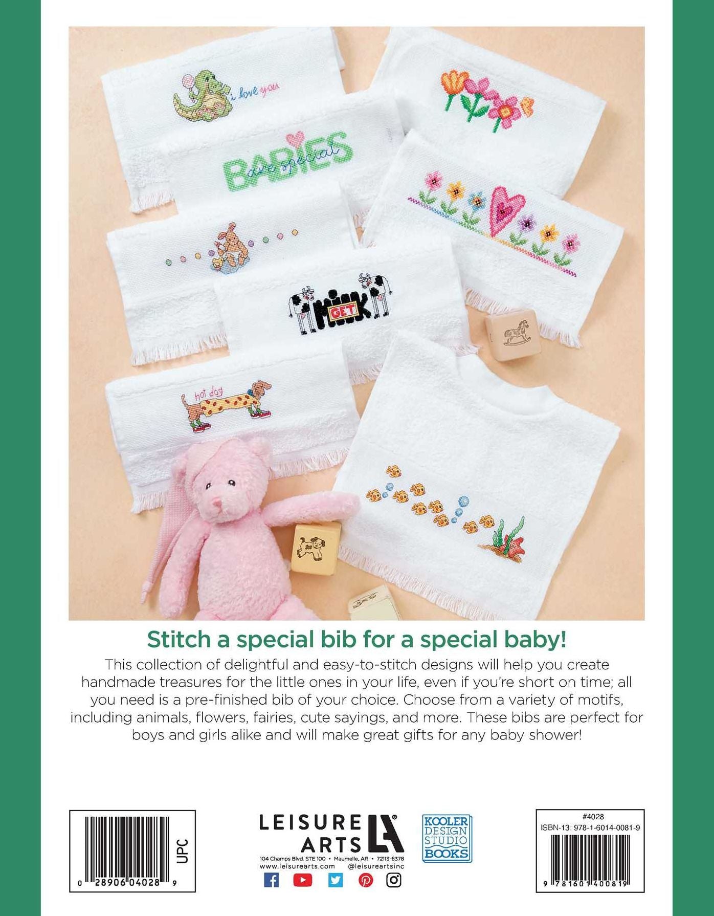 Baby Bibs To Cross Stitch (Leisure Arts #4028)