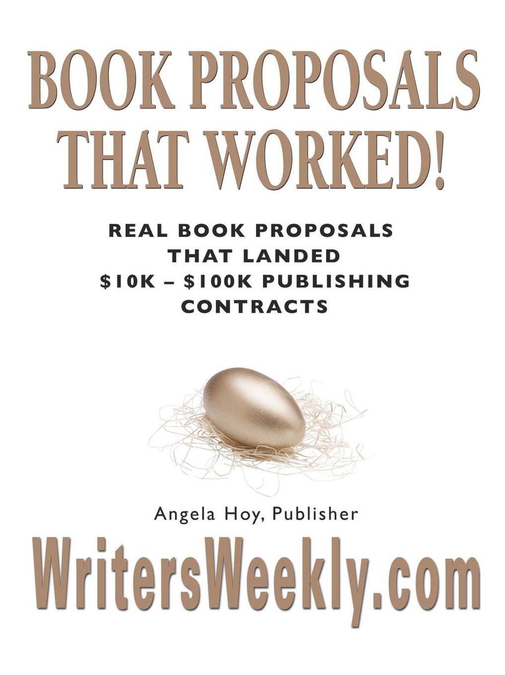 BOOK PROPOSALS THAT WORKED! Real Book Proposals That Landed $10K - $100K Publishing Contracts