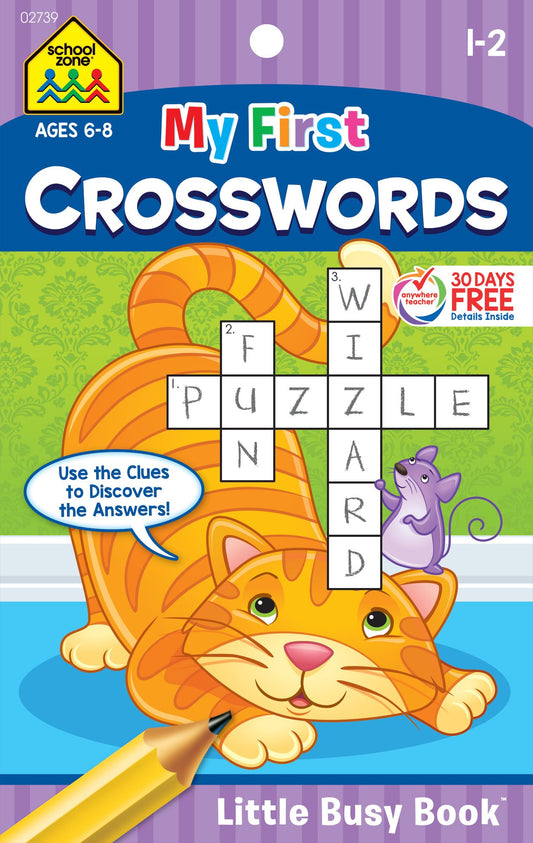 School Zone My First Crosswords Tablet Workbook