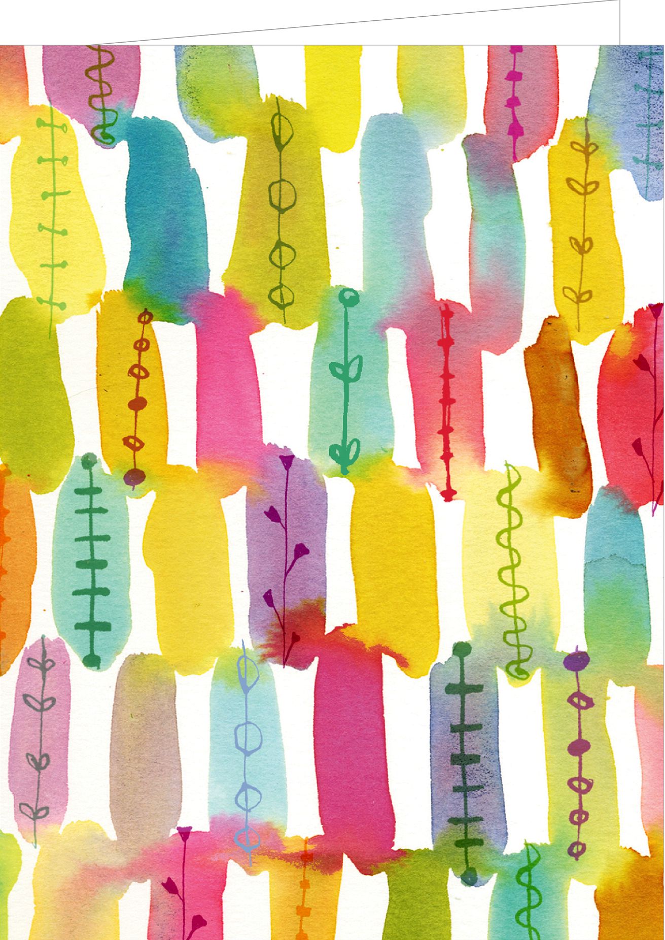 Watercolor Whimsy: QuickNotes: Greeting, Thank You and Invitation Cards in a Reuseable Flip-Top Box Decorated with Modern Illustrations