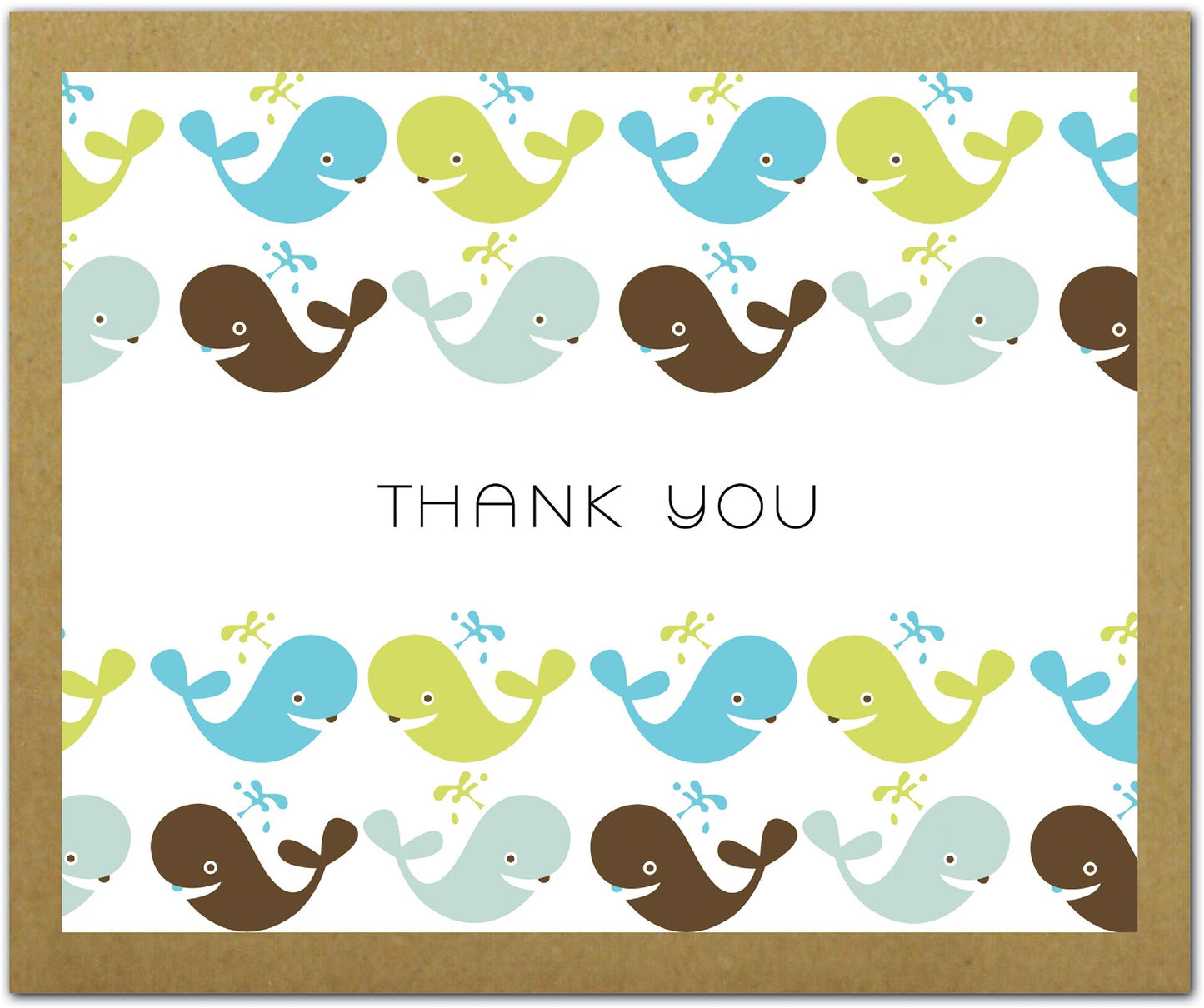 Splash: GreenThanks -- Thank You Notecards Made from Uncoated Eco-Friendly Paper Decorated with Contemporary Designs and Illustrations