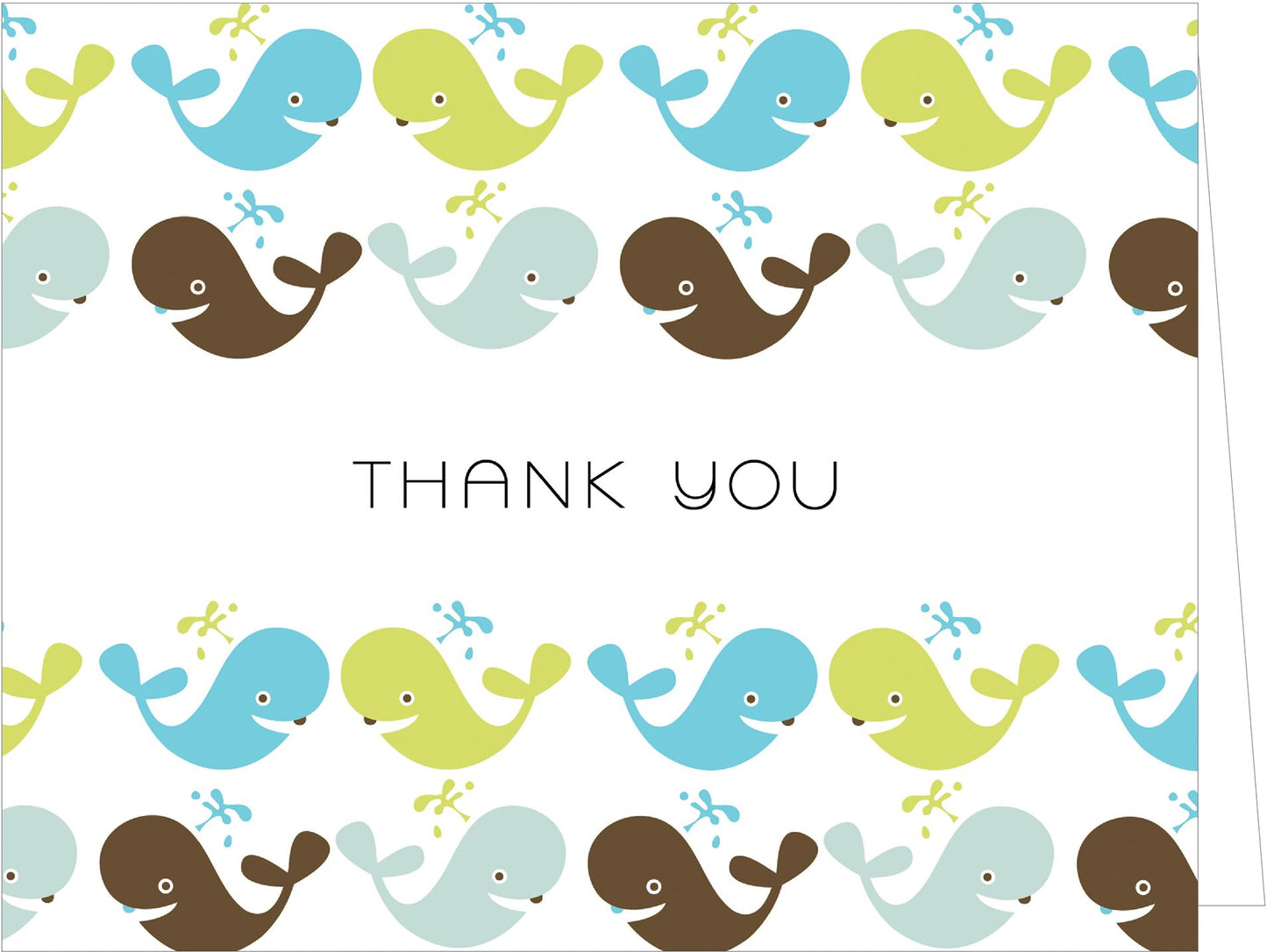 Splash: GreenThanks -- Thank You Notecards Made from Uncoated Eco-Friendly Paper Decorated with Contemporary Designs and Illustrations