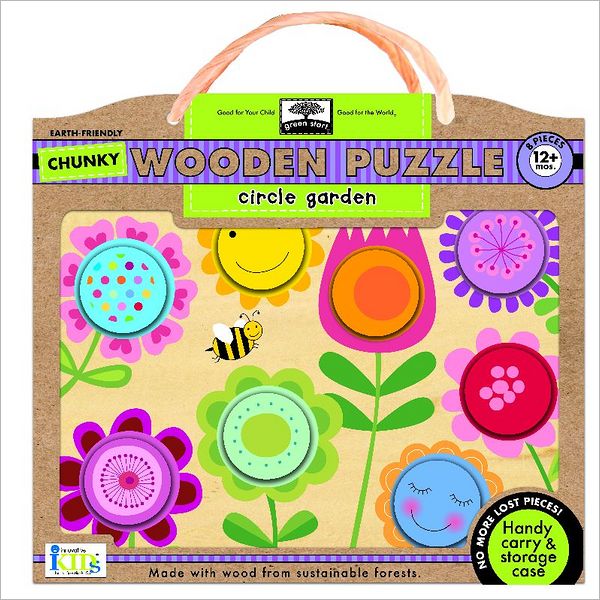 Green Start Chunky Wooden Puzzles: Circle Garden