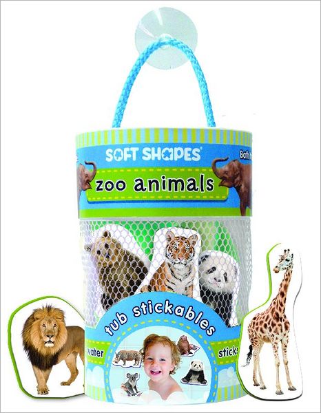 Soft Shapes Tub Stickables: zoo animals (Photographic Bath Stickers)