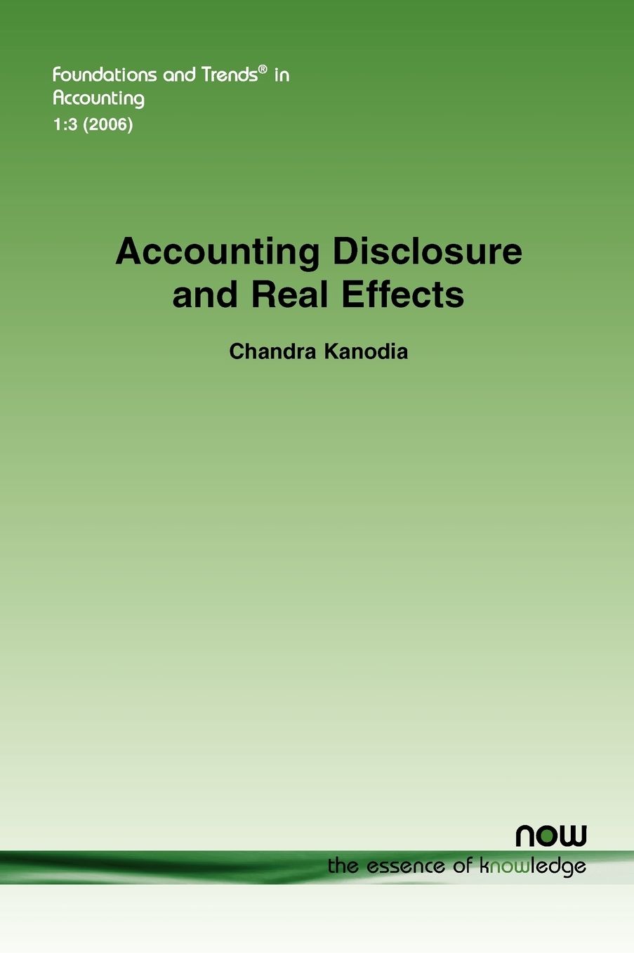 Accounting Disclosure And Real Effects