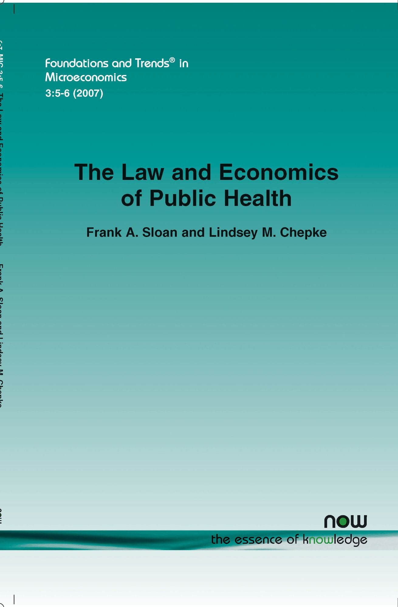 The Law and Economics of Public Health
