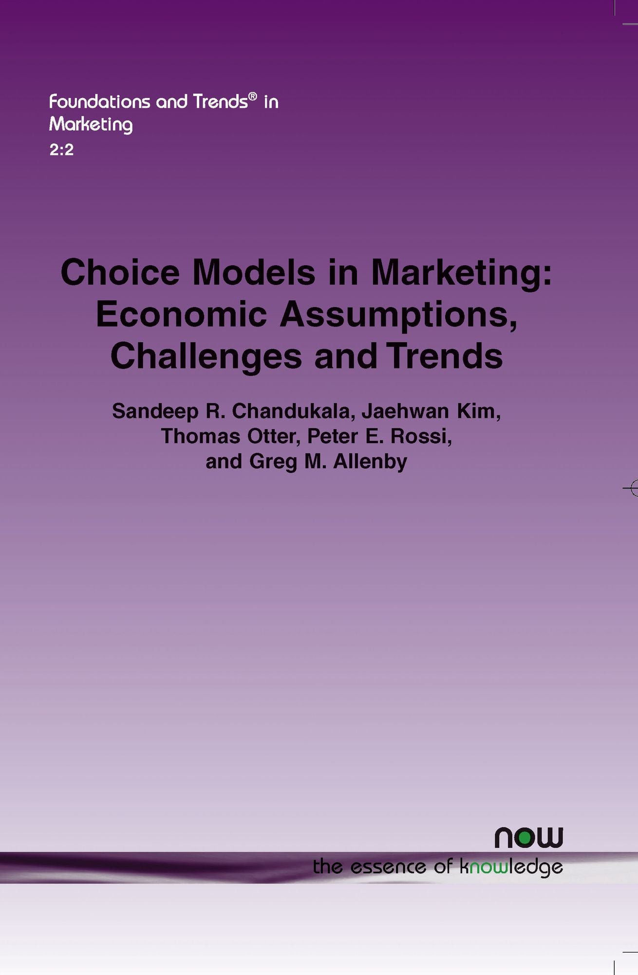 Choice Models In Marketing
