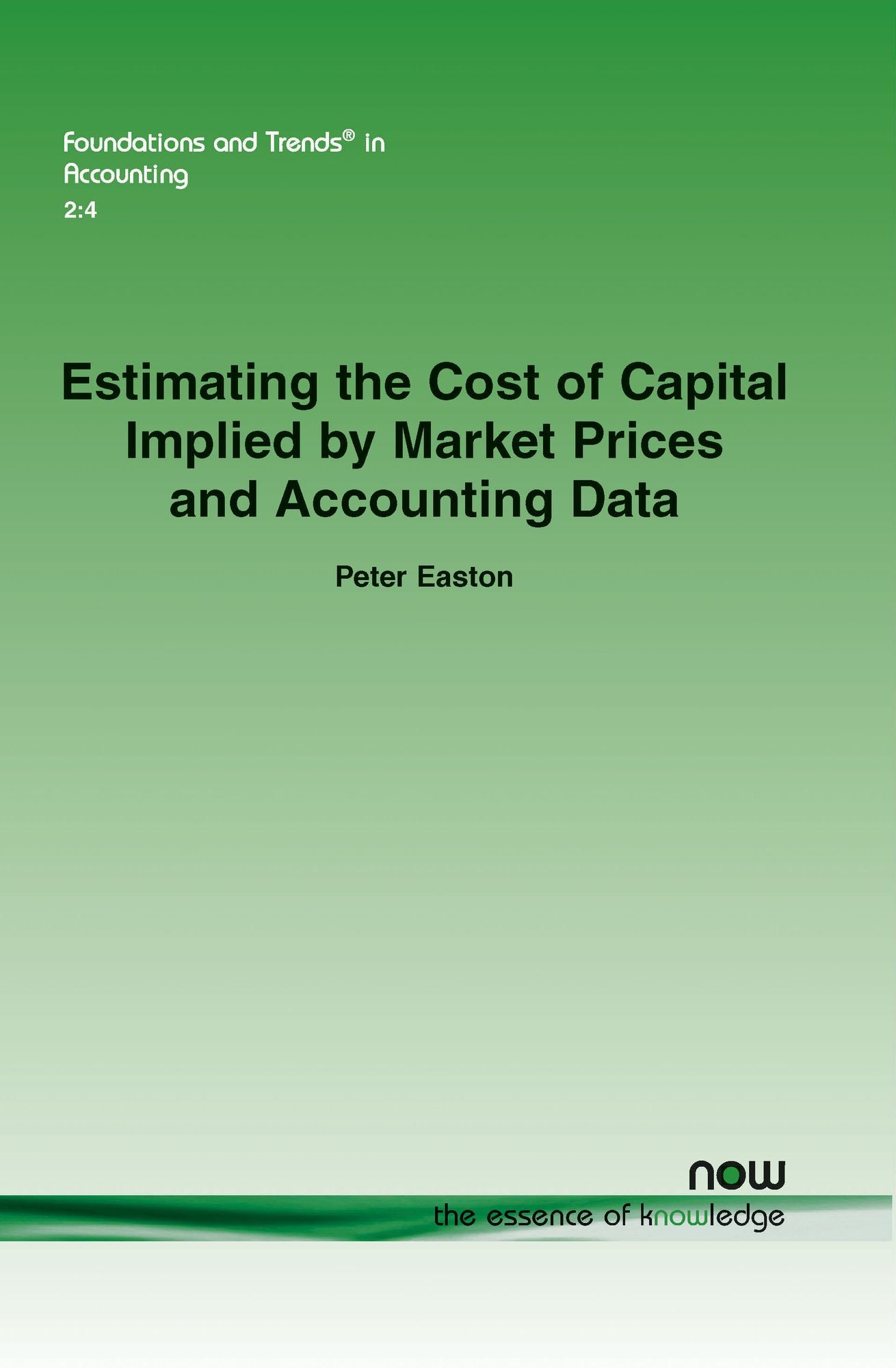 Estimating The Cost Of Capital Implied By Market Prices And Accounting Data