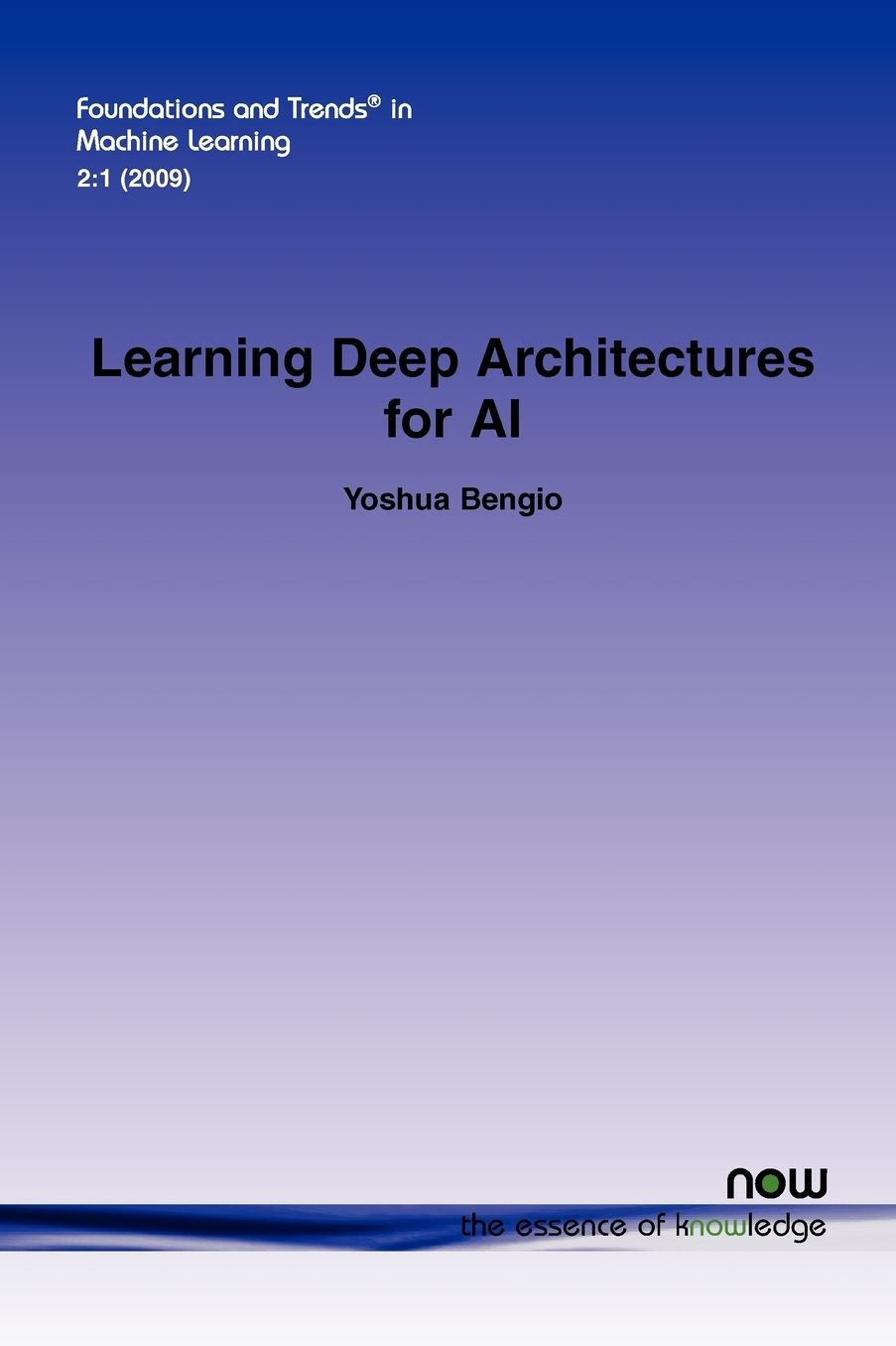 Learning Deep Architectures For Ai