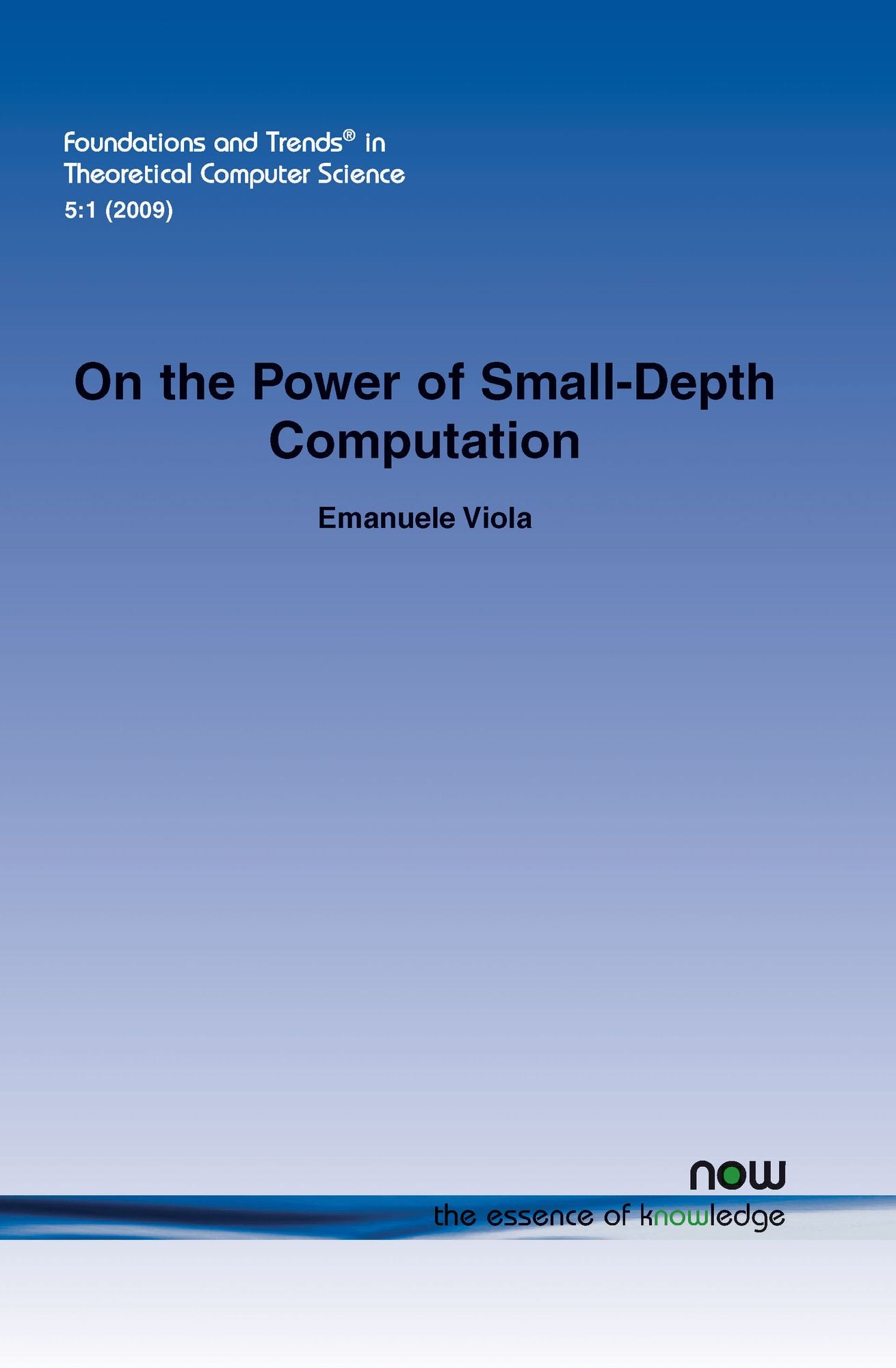 On The Power Of Small-Depth Computation
