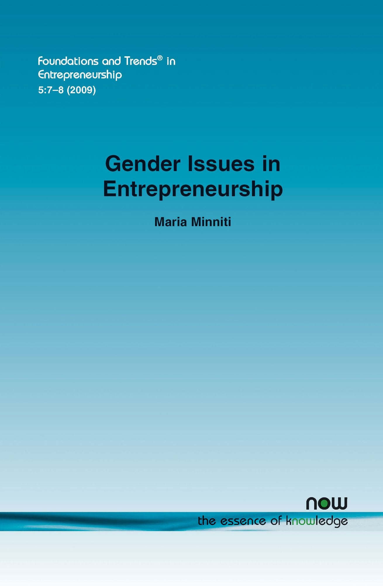 Gender Issues In Entrepreneurship