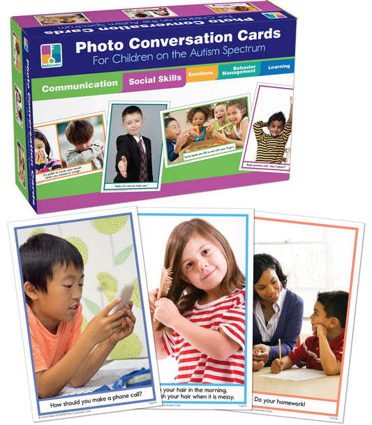 Photo Conversation Cards for Children with Autism and Aspergers Board Game