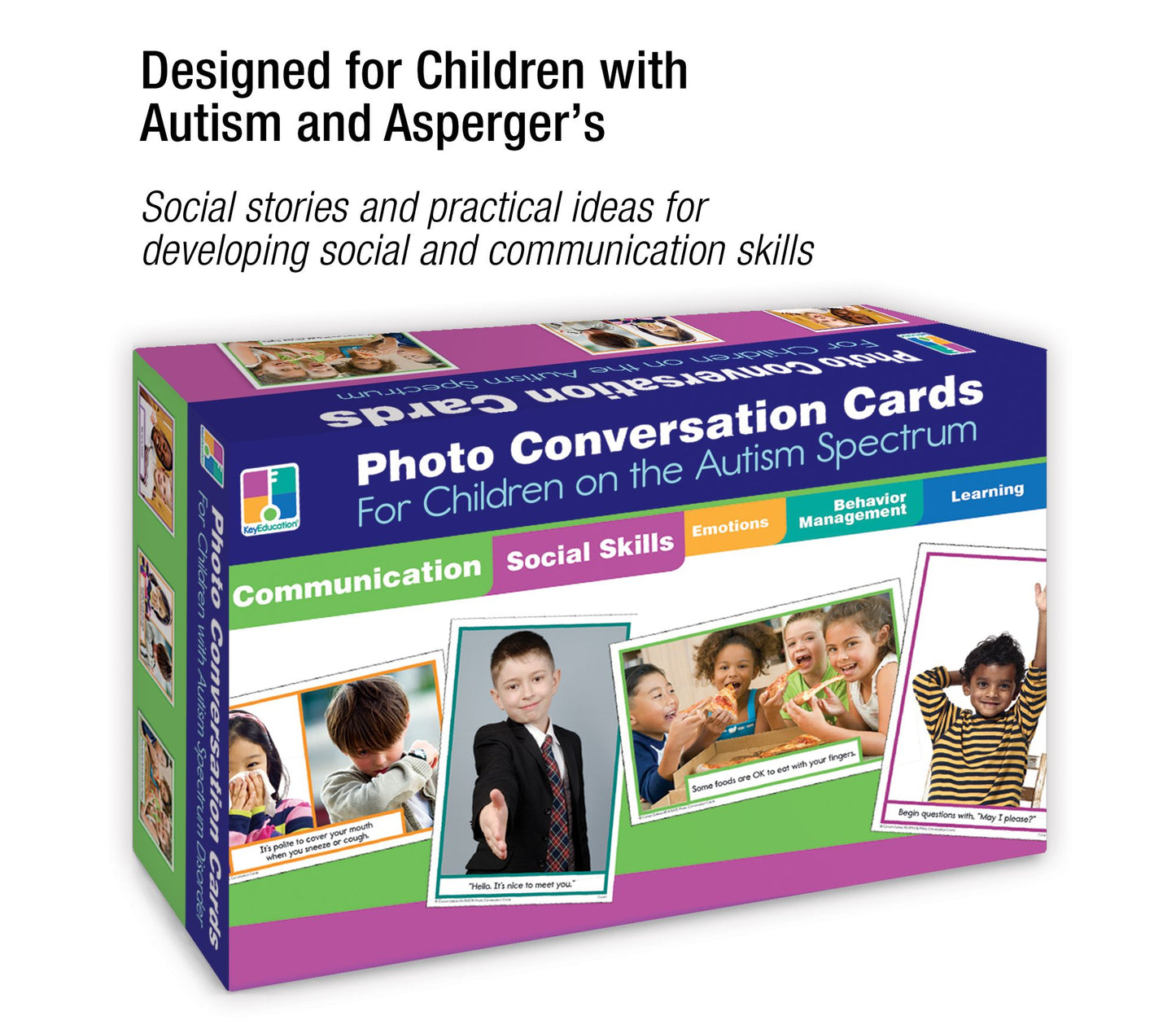 Photo Conversation Cards for Children with Autism and Aspergers Board Game